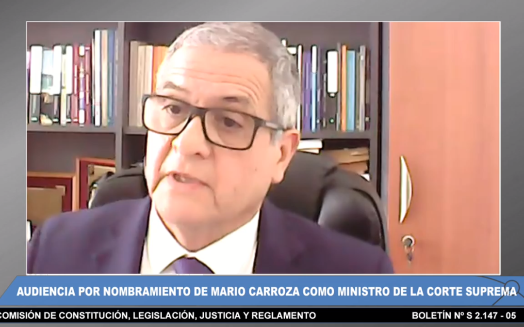 Votación en sala será la próxima semana: Comisión del Senado aprueba nominación del ministro Mario Carroza para integrar la Corte Suprema