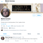 Fue creada el día de la votación en el Senado: Poder Judicial alerta sobre cuenta falsa en Twitter que suplanta al juez Mario Carroza