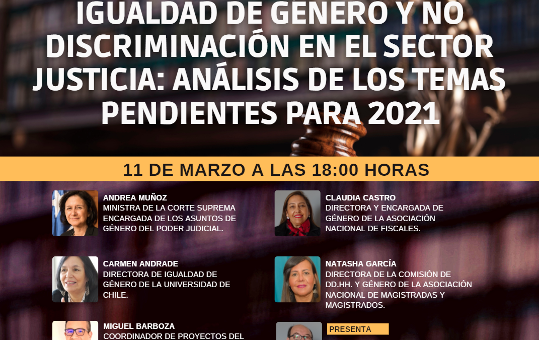 Participará la ministra de la Corte Suprema, Andrea Muñoz: Asociación Nacional de Fiscales organiza conversatorio sobre los desafíos para 2021 en temas de género y no discriminación en el sector justicia
