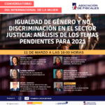 Participará la ministra de la Corte Suprema, Andrea Muñoz: Asociación Nacional de Fiscales organiza conversatorio sobre los desafíos para 2021 en temas de género y no discriminación en el sector justicia