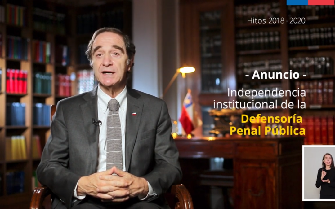 Se busca crear un consejo que supervigile su funcionamiento: Ministro de Justicia anuncia proyecto para declarar “naturaleza autónoma” de la Defensoría Penal Pública