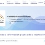 Convención Constitucional inicia recepción de solicitudes de acesso a la información a través del Portal Transparencia